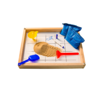 Игровой набор для экспериментов с песком "Песочница малая" (настольная, бук) - «globural.ru» - Саратов