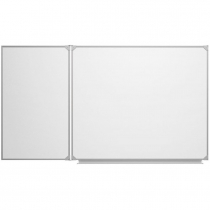 Доска магнитно-маркерная настенная двухэлементная белая полимерная - «globural.ru» - Саратов