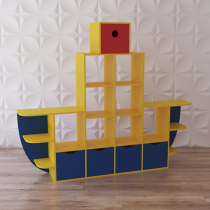 Стеллаж для игрушек "Пароход" - «globural.ru» - Саратов