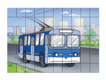 Магниты-пазлы "Троллейбус" - «globural.ru» - Саратов