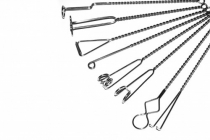 Комплект массажных логопедических зондов на витых ручках с колечком (по Новиковой Е.В.). Комплект из 8 зондов - «globural.ru» - Саратов