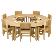 Комплект детских столов и стульев для детей с 3 до 7 лет (7 комплектов) - «globural.ru» - Саратов