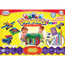 Развивающий конструктор "Плейстикс" Гигант. С дорожной сумкой. Комплект на группу - «globural.ru» - Саратов