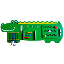 Бизиборд "Зелёный крокодильчик" - «globural.ru» - Саратов