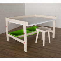 Стол растущий на регулируемых ножках «Снежок №1» - «globural.ru» - Саратов