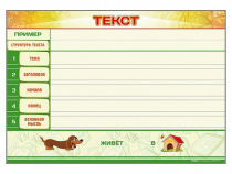 Магнитно-маркерный стенд по обучению грамоте "Текст" с набором магнитных карточек + методические рекомендации - «globural.ru» - Саратов