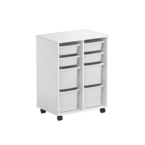 Тумба мобильная для пособий (белый) - «globural.ru» - Саратов