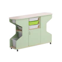 Стеллаж Робик 002 (бук/фисташковый) - «globural.ru» - Саратов