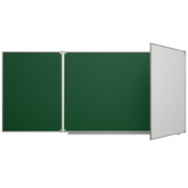 Доска аудиторная трехэлементная магнитная комбинированная эмалированная - «globural.ru» - Саратов