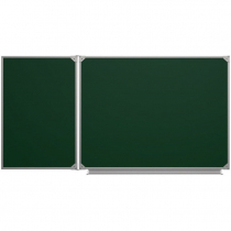 Меловая доска аудиторная двухэлементная магнитная зеленая эмалированная - «globural.ru» - Саратов