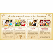 Стенд "Условия и средства эстетического воспитания" - «globural.ru» - Саратов