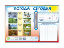 Стенд-уголок маркерный "Погода сегодня" - «globural.ru» - Саратов