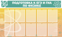 Стенд "Подготовка к ЕГЭ и ОГЭ по физике вариант 2 (10 карманов)" - «globural.ru» - Саратов