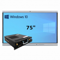 Интерактивная панель 75" (встроенный ПК, Win10, Intel i5) - «globural.ru» - Саратов