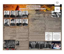 Стенд "Боевой путь первой ударной армии" - «globural.ru» - Саратов