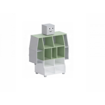 Стеллаж «Робот» (фисташковый/белый/серый) - «globural.ru» - Саратов