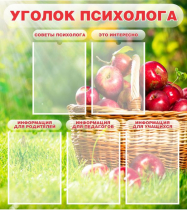 Стенд "Уголок психолога" (вариант 1) - «globural.ru» - Саратов