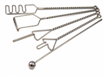 Комплект "Постановочные зонды на витых ручках с колечком (с металлическим шариком)" 5 штук - «globural.ru» - Саратов