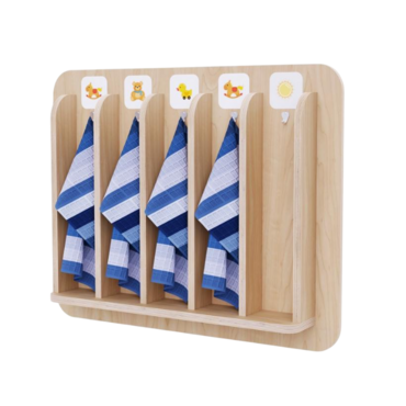 Детская вешалка для полотенец в центральную группу из коллекции «НЕГА» - «globural.ru» - Саратов