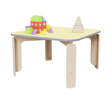 Квадратный растущий стол из коллекции «НЕГА» р.гр. 0-1 (цвет желтый) - «globural.ru» - Саратов