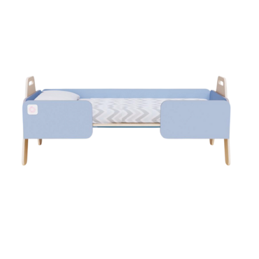 Кровать детская из коллекции «НЕГА» (цвет голубой) - «globural.ru» - Саратов