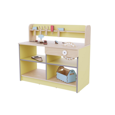 Верстак с набором инструментов из коллекции «НЕГА» (желтый) - «globural.ru» - Саратов