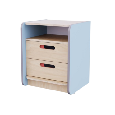 Тумба к письменному столу воспитателя из коллекции «НЕГА» (цвет голубой) - «globural.ru» - Саратов