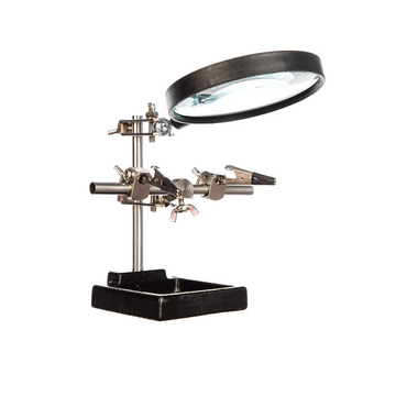 Держатель третья рука с лупой - «globural.ru» - Саратов