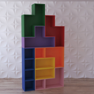 Стеллаж для игрушек "Цветная стройка" - «globural.ru» - Саратов