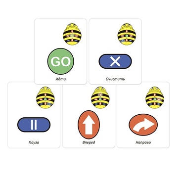 Набор карточек для программирования мини-робота Bee-Bot - «globural.ru» - Саратов