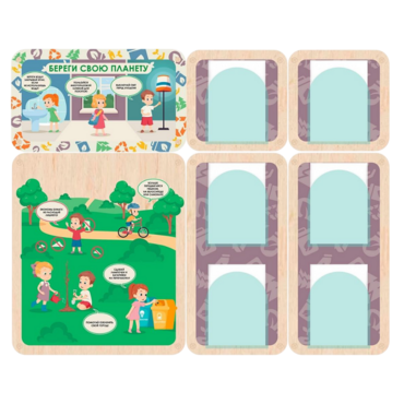 Информационный стенд «Береги свою планету. Экология» 137.5 х 111 см - «globural.ru» - Саратов