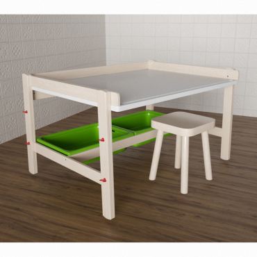 Стол растущий на регулируемых ножках «Снежок №1» - «globural.ru» - Саратов