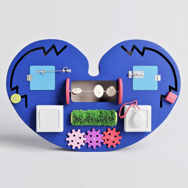 Бизиборд "Большое синее сердце" - «globural.ru» - Саратов