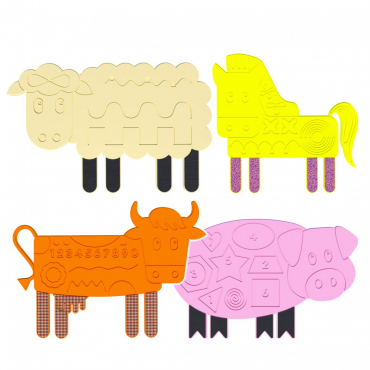 Набор тактильно-развивающих панелей «Ферма» - «globural.ru» - Саратов