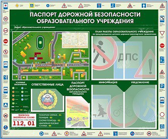 Стенд-уголок "Паспорт дорожной безопасности образовательного учреждения" - «globural.ru» - Саратов