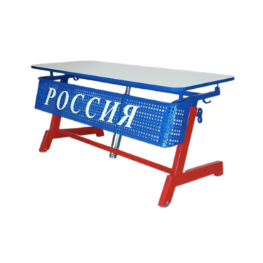 Стол ученический двухместный "Патриот-2п" на газовом лифте (р.гр. № 3-7 и наклоном столешницы ) - «globural.ru» - Саратов