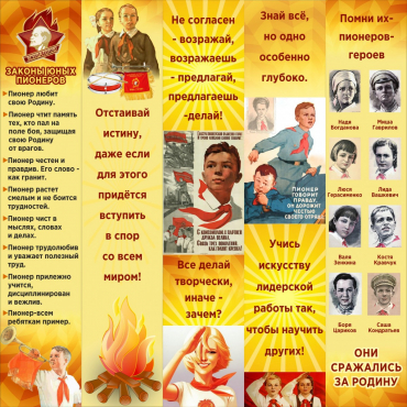 Тематический стенд "Пионеры" - «globural.ru» - Саратов
