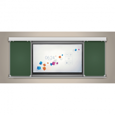 Многофункциональная раздвижная система аудиторных досок 65'' - «globural.ru» - Саратов