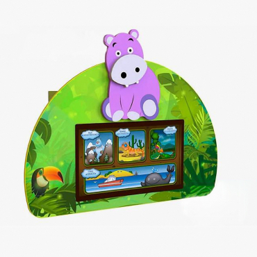 Сенсорный настенный коррекционно-развивающий комплекс "Бегемотик" - «globural.ru» - Саратов