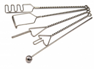 Комплект "Постановочные зонды на витых ручках с колечком (с металлическим шариком)" 5 штук - «globural.ru» - Саратов